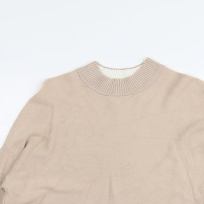 Womens UK Size 8 New Look Beige Pullover Jumper