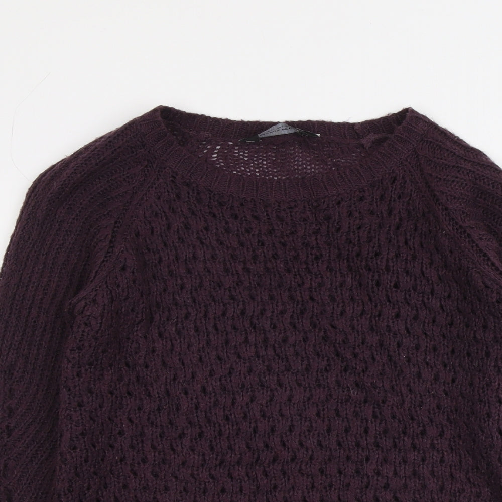 Womens UK Size 8 Dorothy Perkins Purple Pullover Jumper