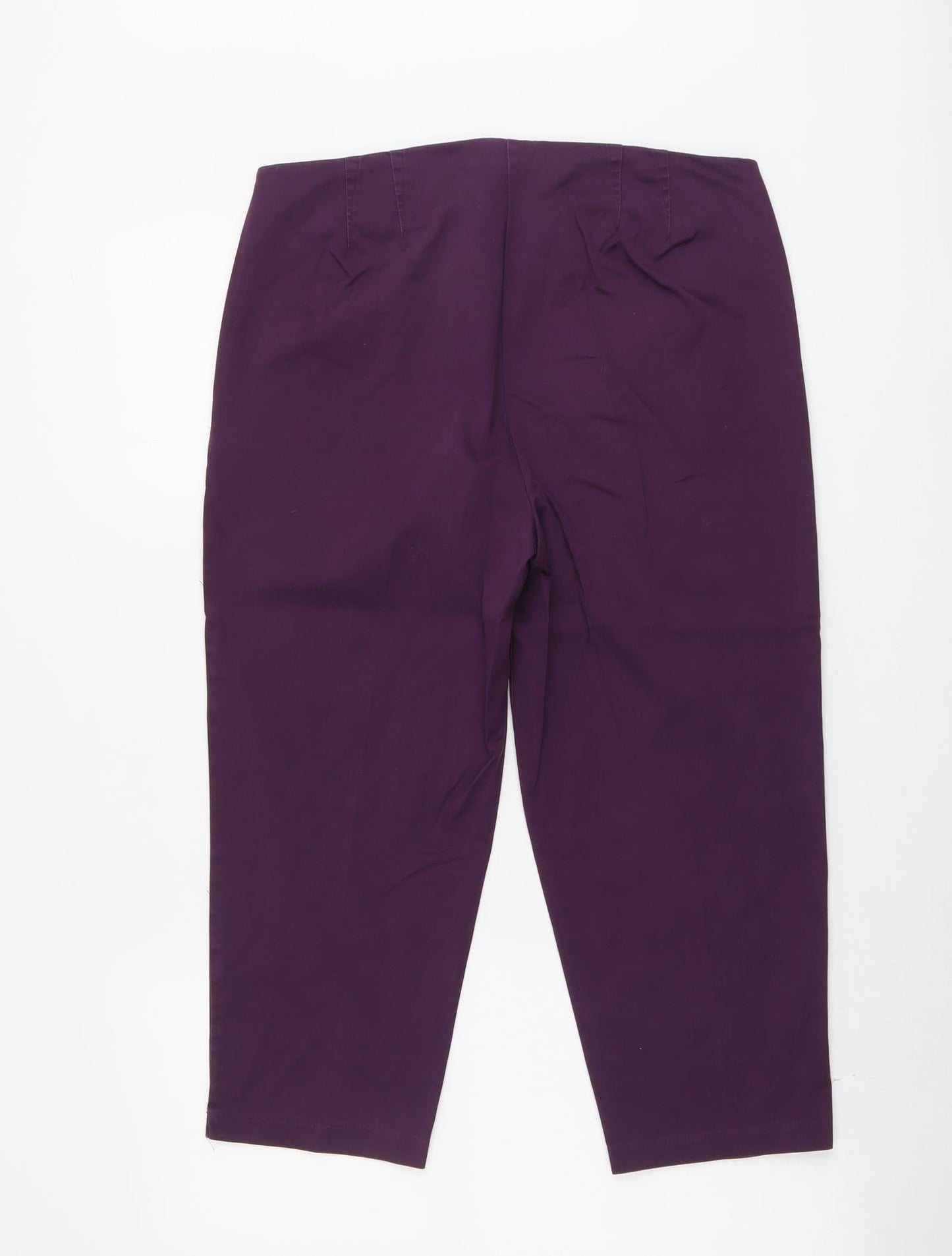 Womens UK Size 14 Marks and Spencer Regular Fit  Purple Trousers