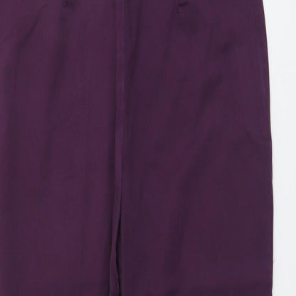 Womens UK Size 14 Marks and Spencer Regular Fit  Purple Trousers