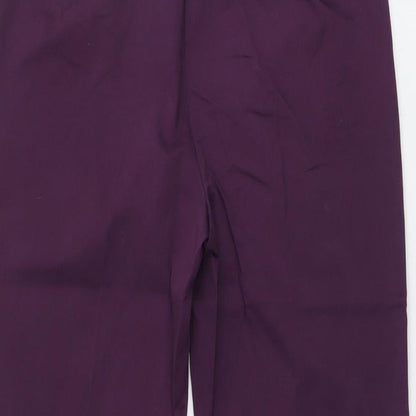 Womens UK Size 14 Marks and Spencer Regular Fit  Purple Trousers