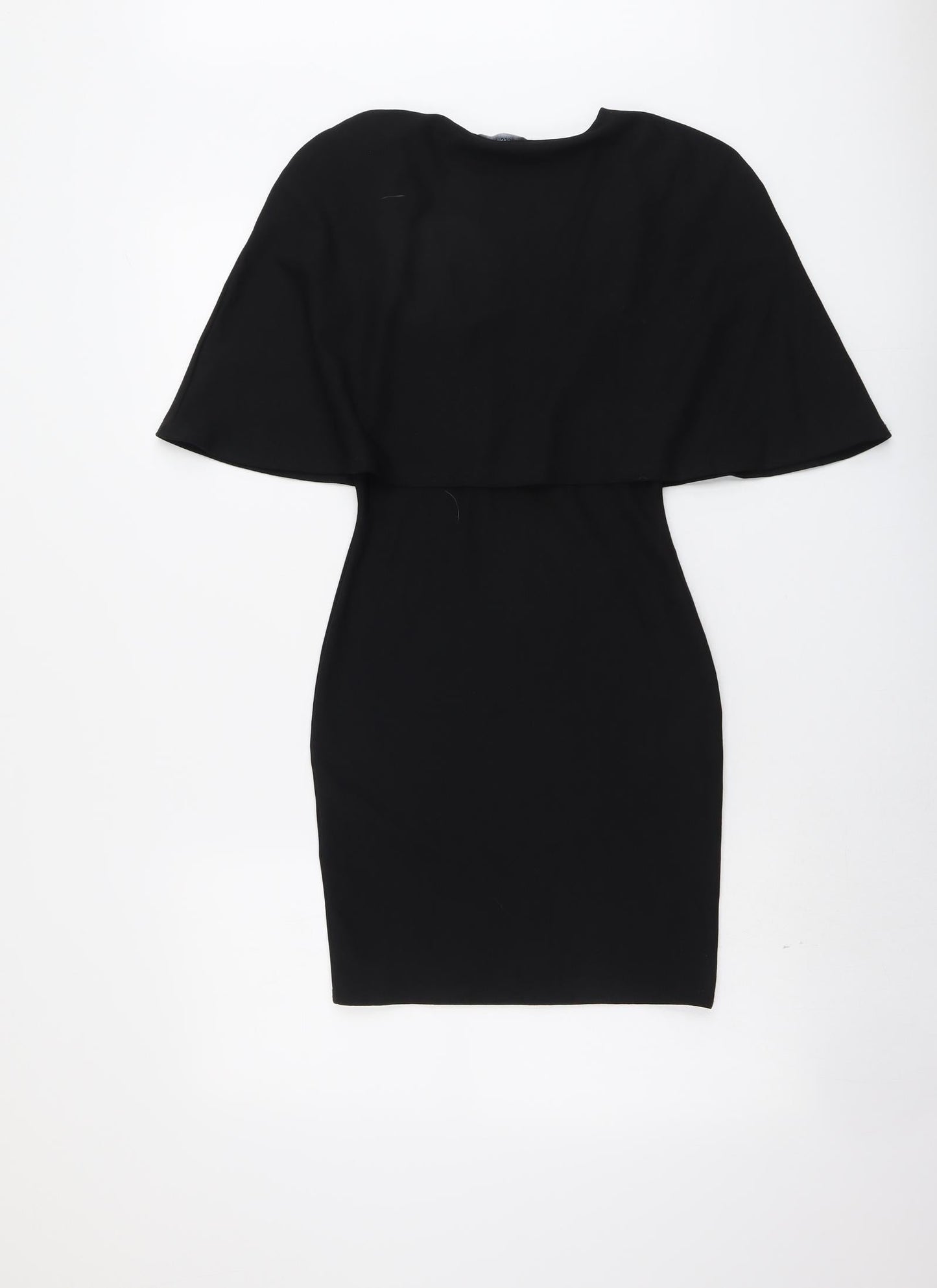 Missguided Womens Black Polyester A-Line Size 6 V-Neck Pullover