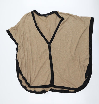 Womens UK Size 14 Topshop Beige Cardigan Jumper