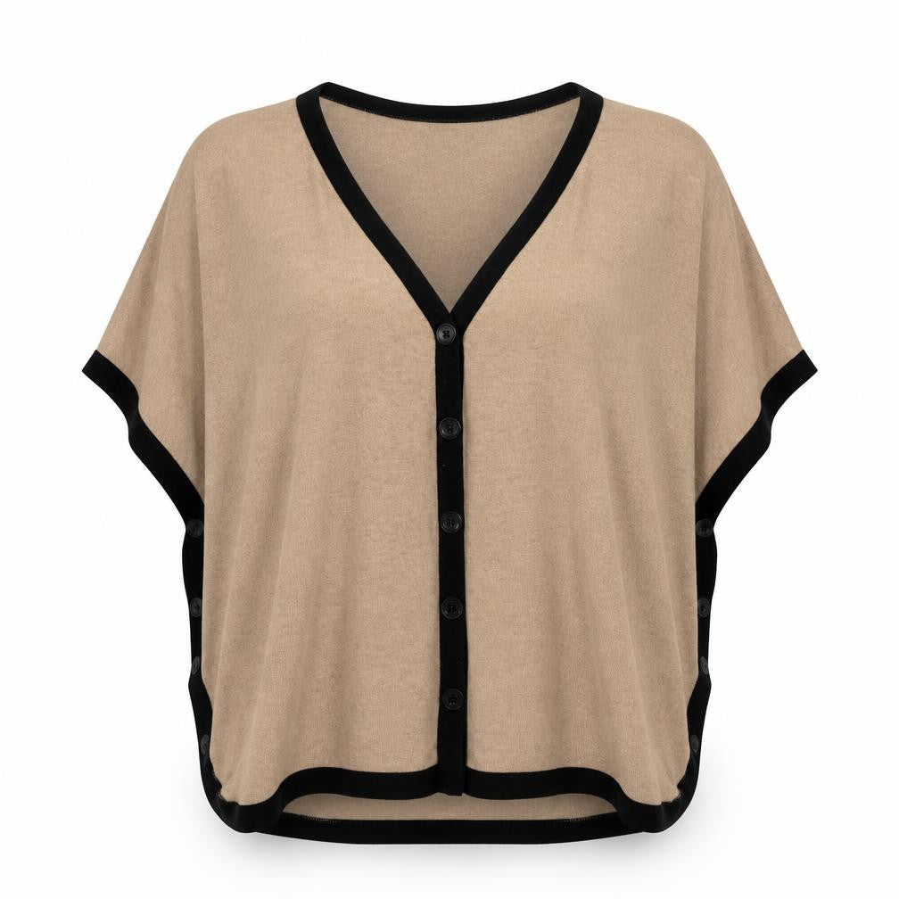 Womens UK Size 14 Topshop Beige Cardigan Jumper