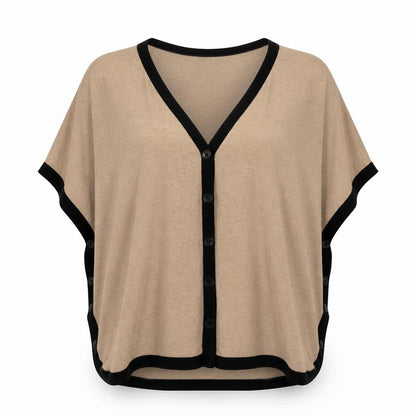 Womens UK Size 14 Topshop Beige Cardigan Jumper