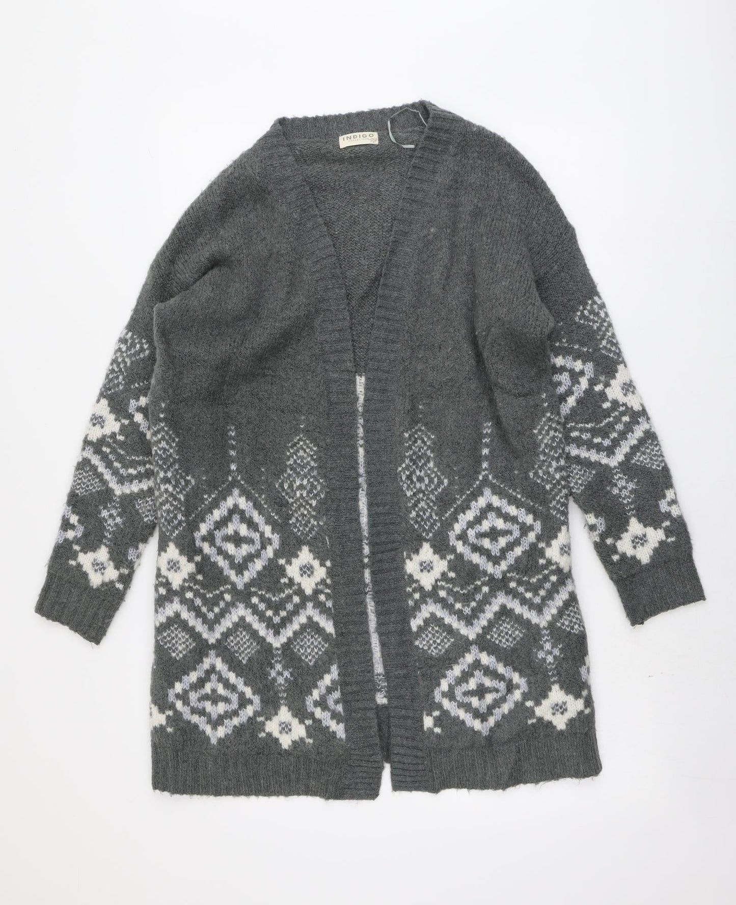 Womens UK Size 12 Marks and Spencer Grey Cardigan Jumper
