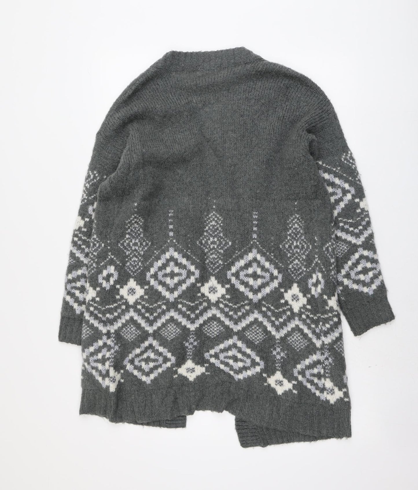 Womens UK Size 12 Marks and Spencer Grey Cardigan Jumper