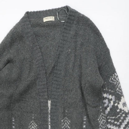 Womens UK Size 12 Marks and Spencer Grey Cardigan Jumper
