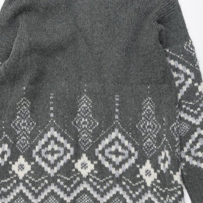 Womens UK Size 12 Marks and Spencer Grey Cardigan Jumper