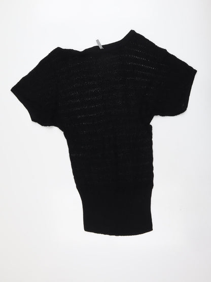 Womens UK Size 14 South Black Pullover Jumper