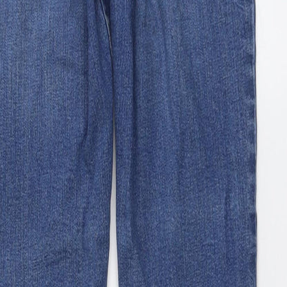 New Look Womens Blue Cotton Skinny Jeans Size 6 L26 in Regular Button