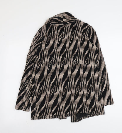 Womens UK Size 8 River Island Black Kimono Coat