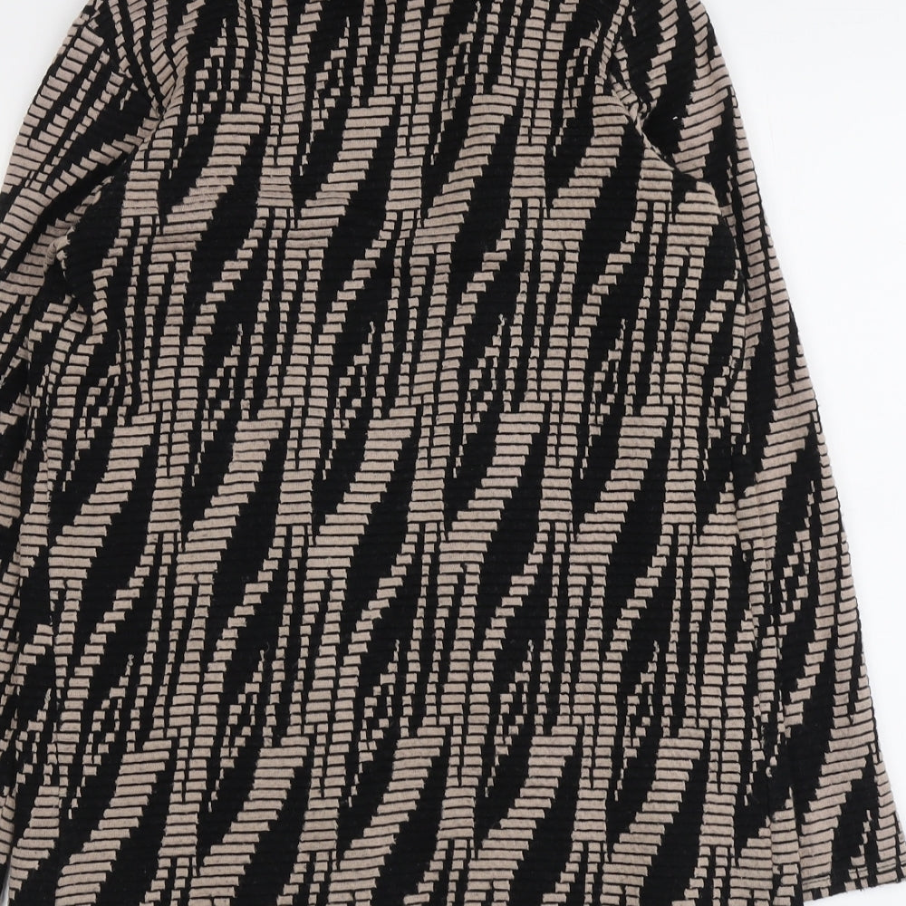 Womens UK Size 8 River Island Black Kimono Coat