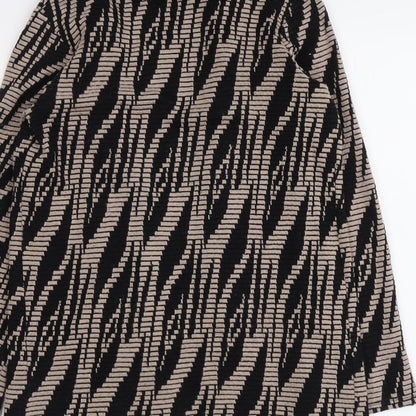 Womens UK Size 8 River Island Black Kimono Coat