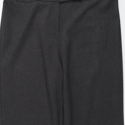 AMARANTO Womens Grey Polyester Trousers Size 18 L30 in Regular Button