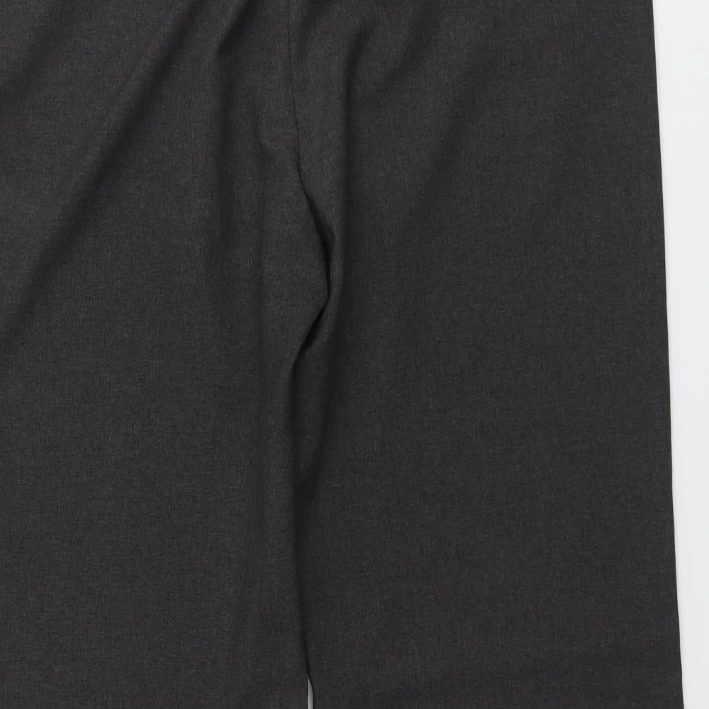 AMARANTO Womens Grey Polyester Trousers Size 18 L30 in Regular Button