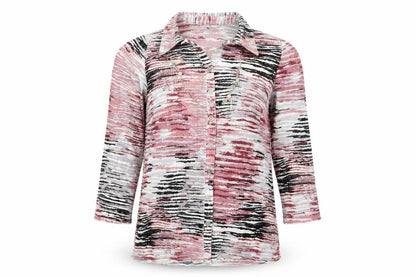 Womens UK Size S Anna Rose Pink Basic Button-Up