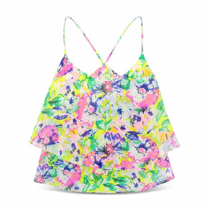 Womens UK Size S Vera&Lucy Multicoloured Camisole Tank