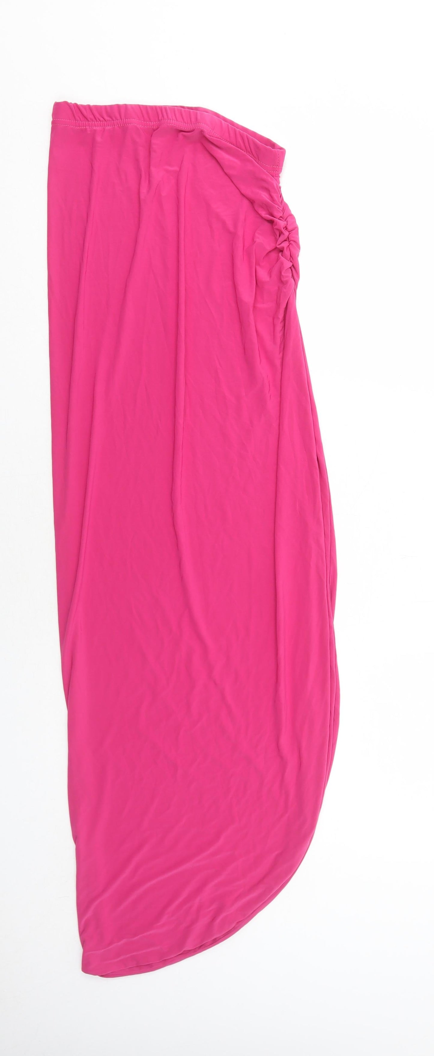 PRETTYLITTLETHING Womens Pink Polyester Peasant Skirt Size 10