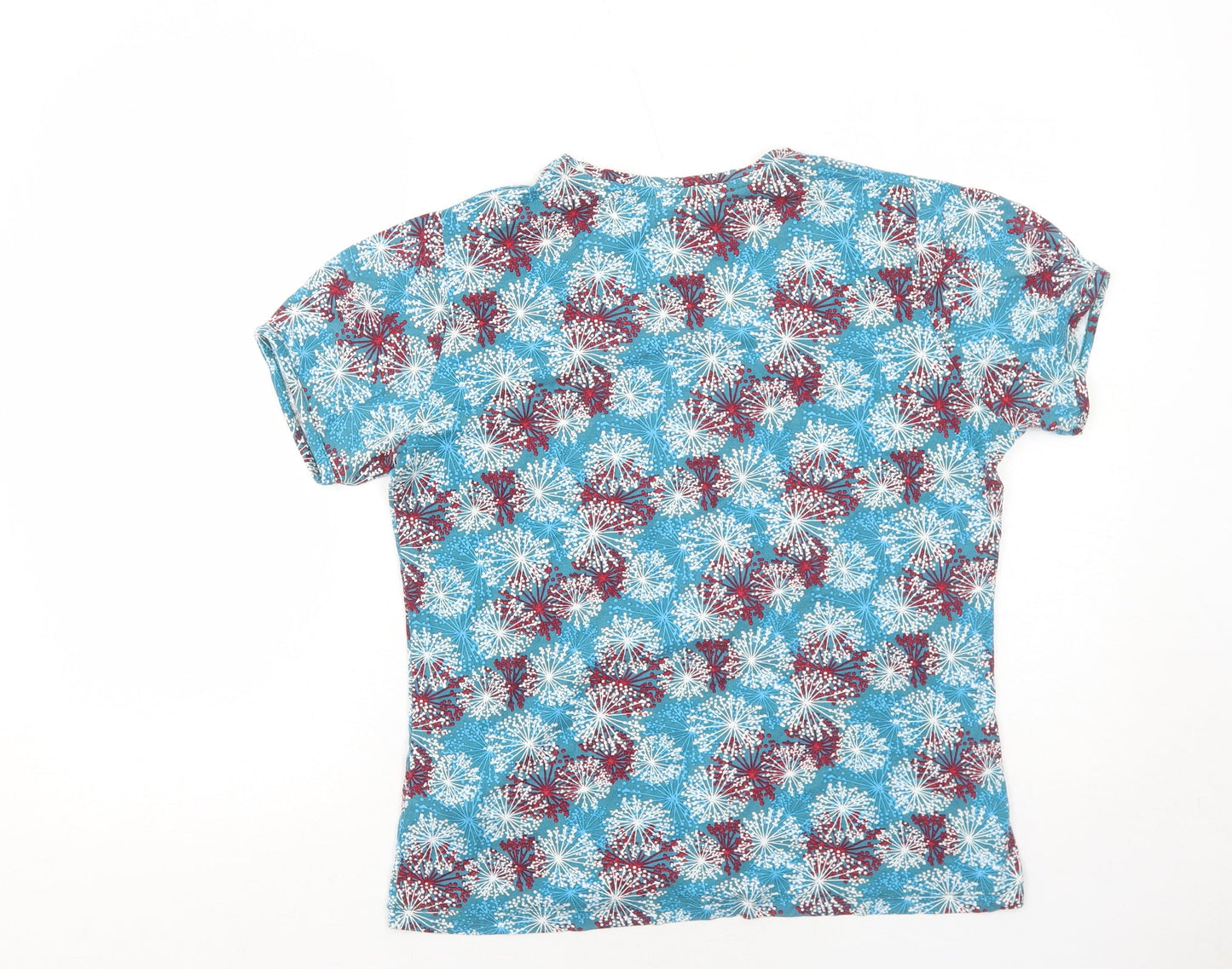 Womens UK Size 14 Tulchan Blue Basic T-Shirt