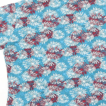 Womens UK Size 14 Tulchan Blue Basic T-Shirt