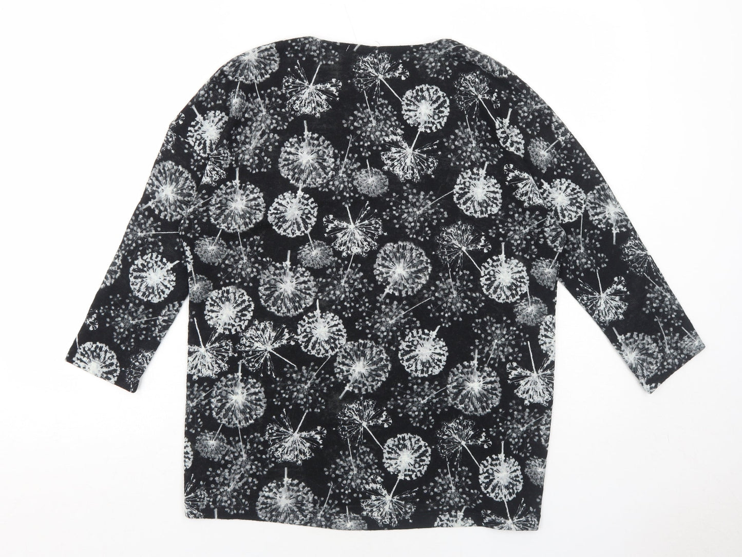 Womens UK Size 12 Marks and Spencer Black Basic Blouse