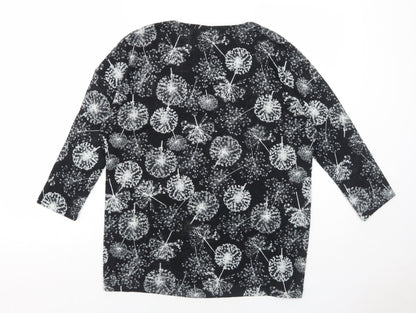 Womens UK Size 12 Marks and Spencer Black Basic Blouse