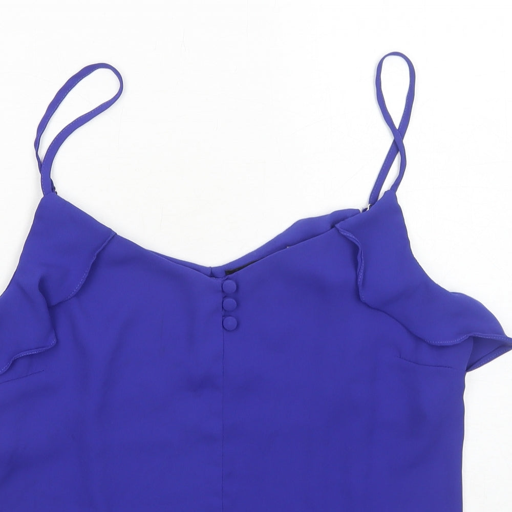 Womens UK Size 16 Dorothy Perkins Blue Basic Tank