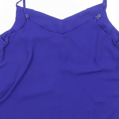 Womens UK Size 16 Dorothy Perkins Blue Basic Tank