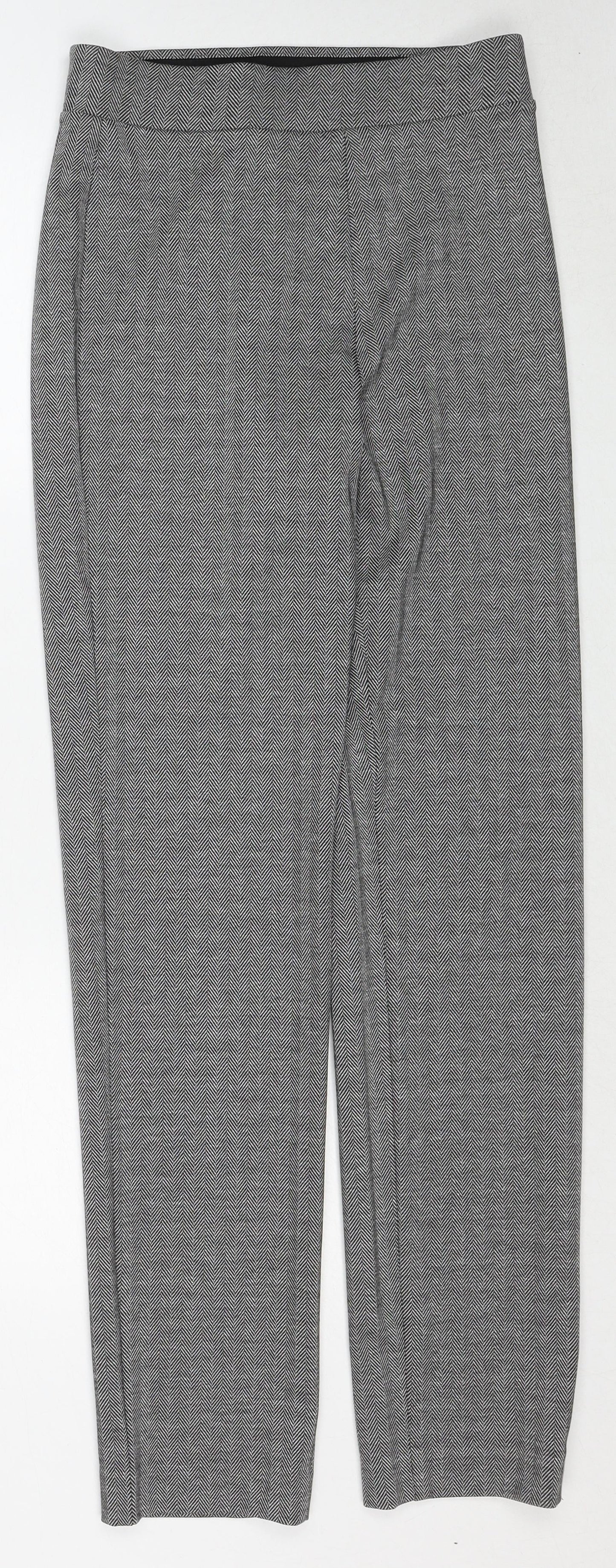 Womens UK Size 8 Marks and Spencer Regular Fit  Grey Trousers