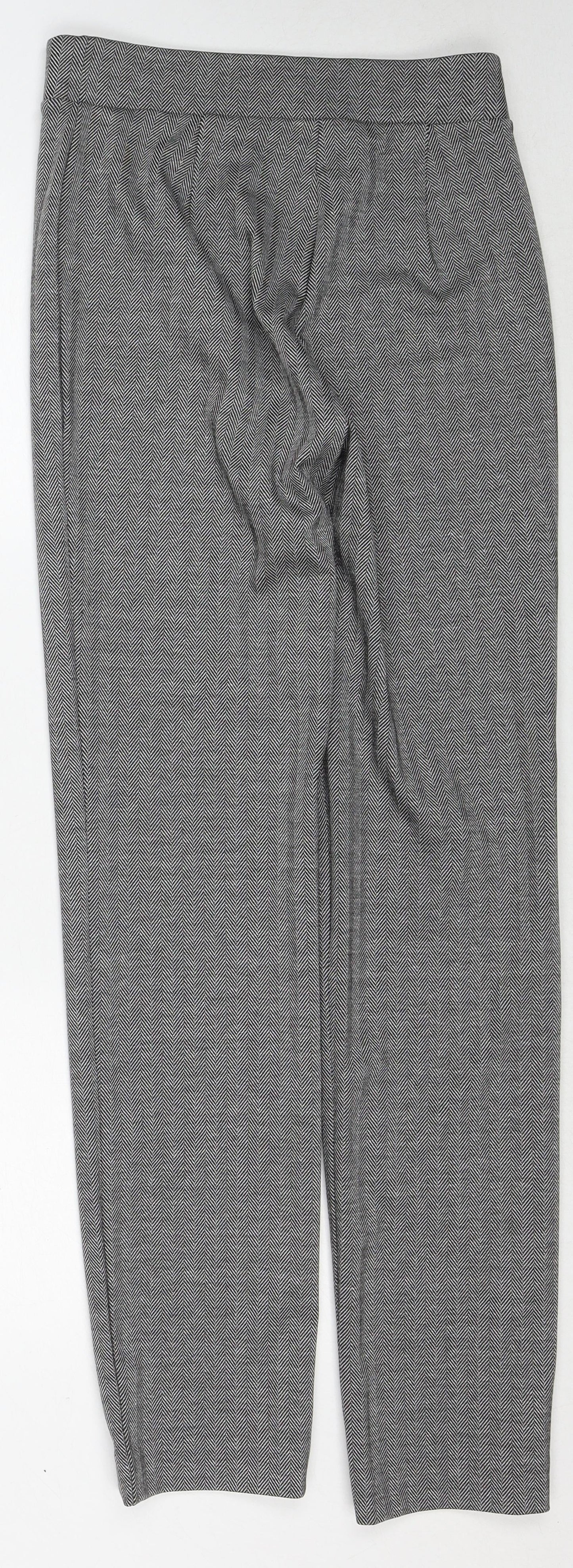 Womens UK Size 8 Marks and Spencer Regular Fit  Grey Trousers