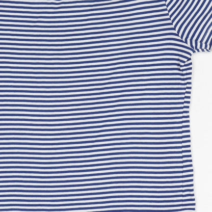 Womens UK Size S Bonmarché Blue Basic T-Shirt