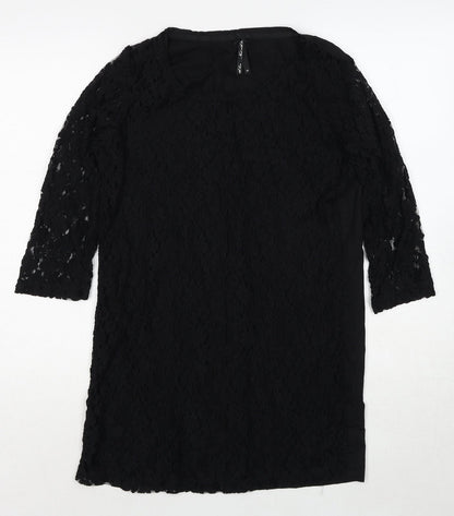 Womens UK Size 10 NEXT Black Basic Blouse