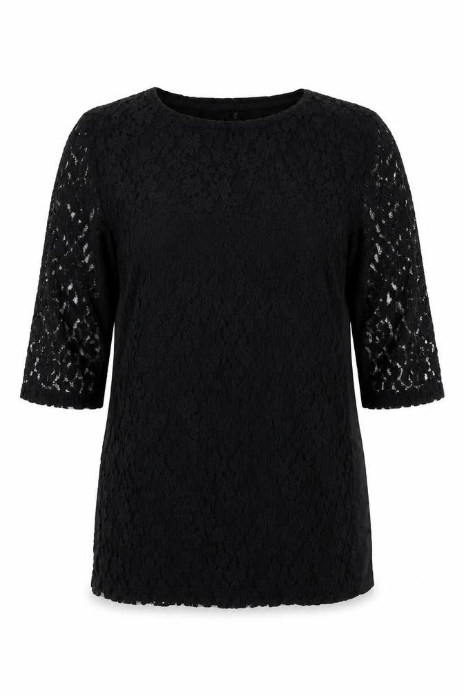 Womens UK Size 10 NEXT Black Basic Blouse