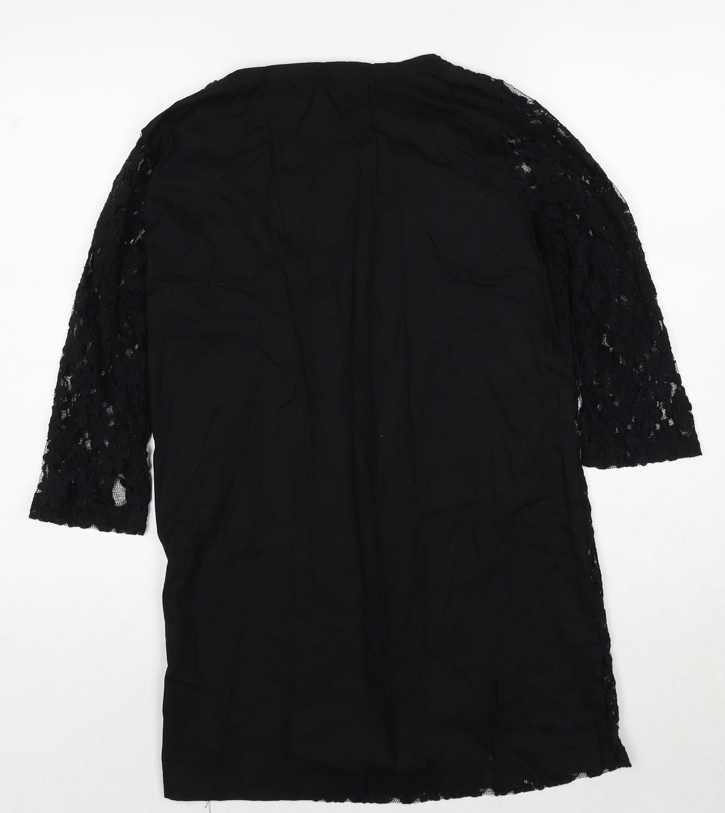 Womens UK Size 10 NEXT Black Basic Blouse