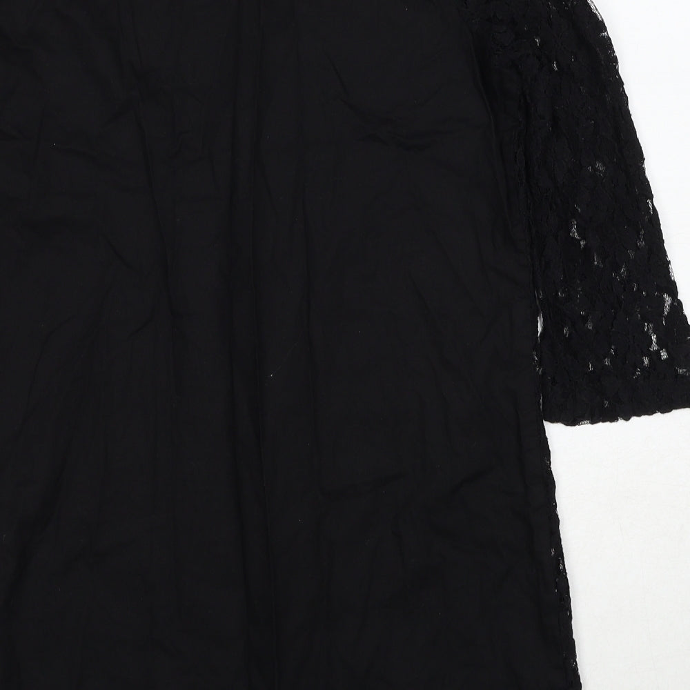 Womens UK Size 10 NEXT Black Basic Blouse