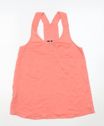 Womens UK Size S Mango Pink Basic Tank