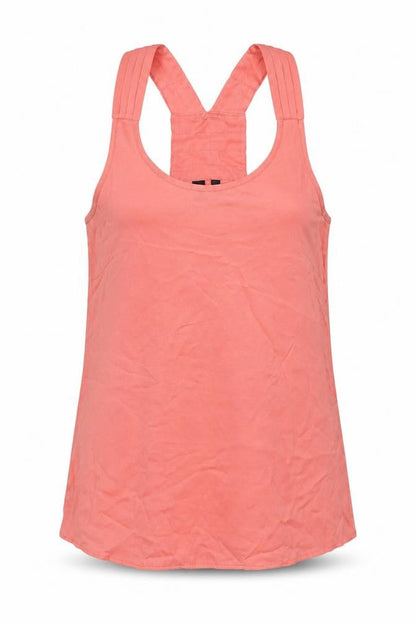 Womens UK Size S Mango Pink Basic Tank