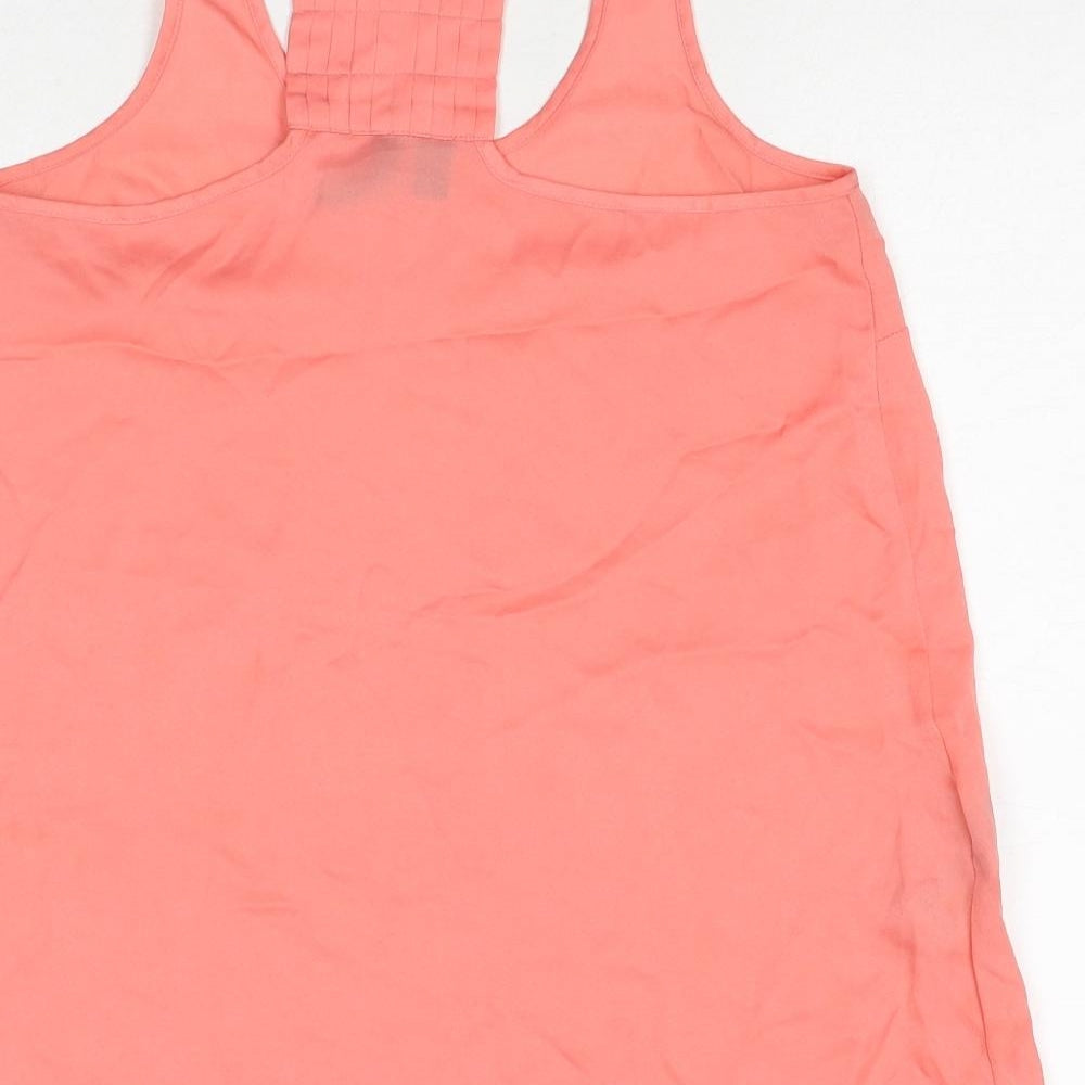 Womens UK Size S Mango Pink Basic Tank