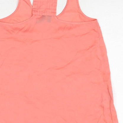 Womens UK Size S Mango Pink Basic Tank