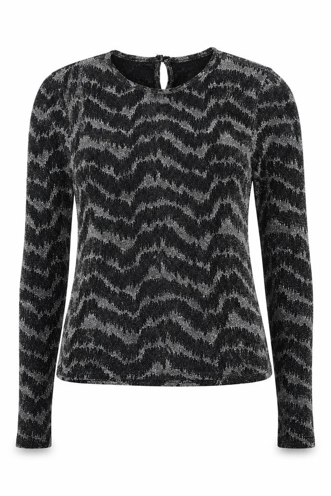 Womens UK Size 10 Topshop Black Basic T-Shirt