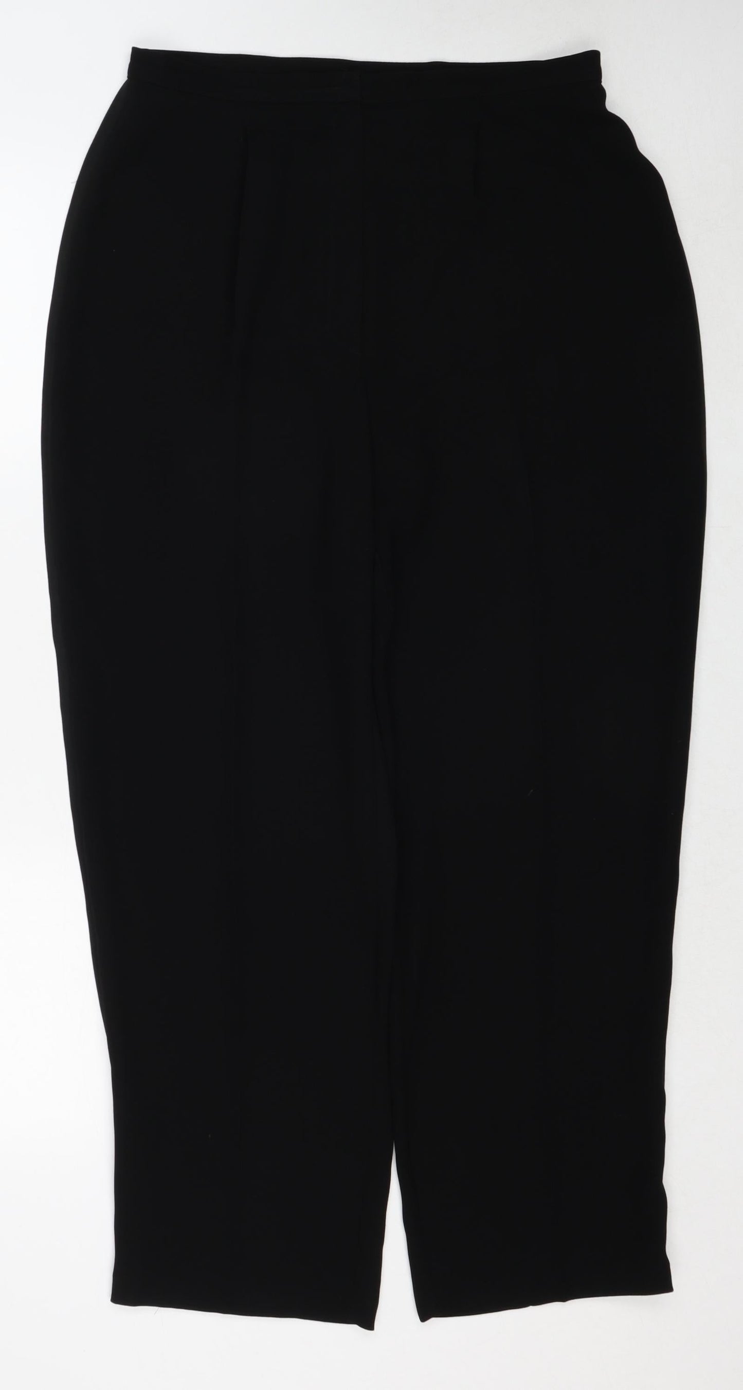 Womens UK Size 16 Marks and Spencer Regular Fit  Black Trousers