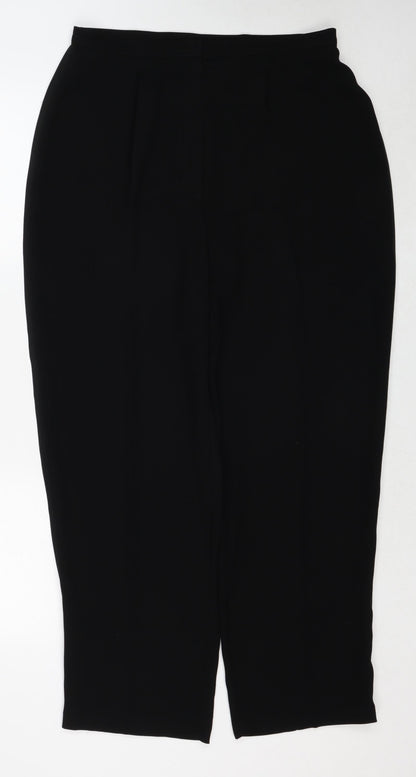 Womens UK Size 16 Marks and Spencer Regular Fit  Black Trousers
