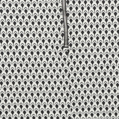 Miss Selfridge Womens White Geometric Polyester Mini Skirt Size 8 Zip