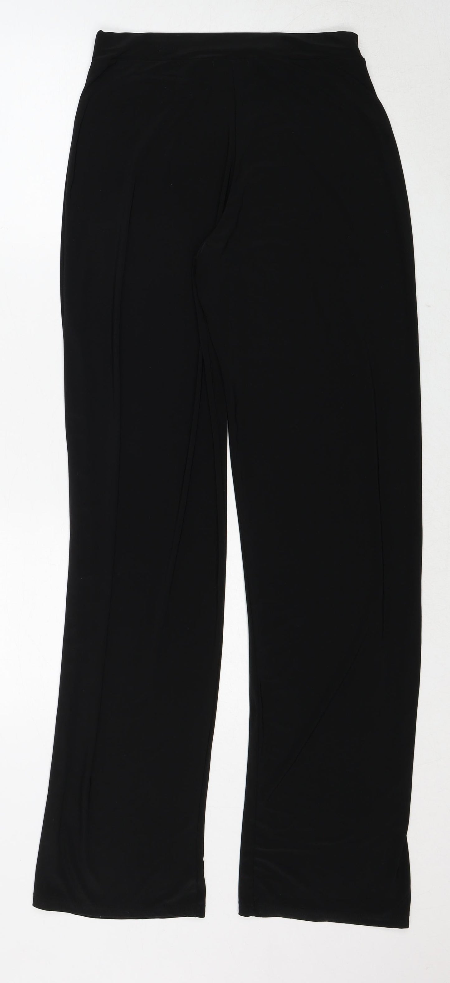 Womens UK Size 10 PRETTYLITTLETHING Regular Fit  Black Trousers