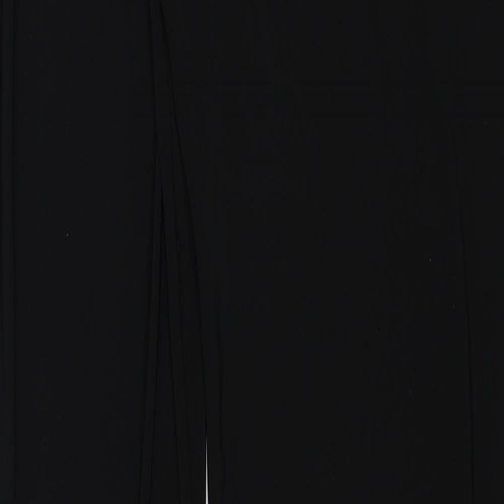 Womens UK Size 10 PRETTYLITTLETHING Regular Fit  Black Trousers