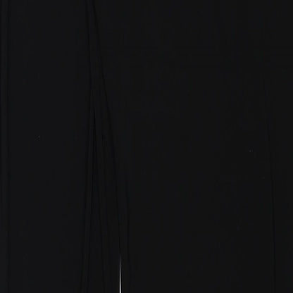 Womens UK Size 10 PRETTYLITTLETHING Regular Fit  Black Trousers
