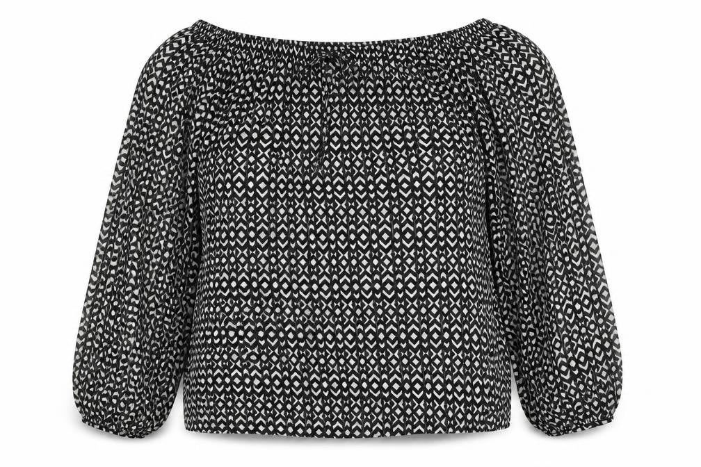 Womens UK Size 10 NEXT Black Basic Blouse