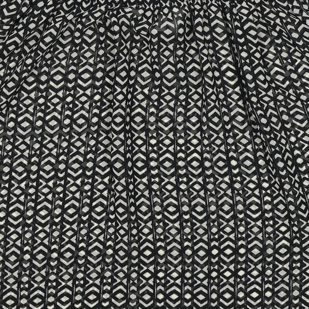 Womens UK Size 10 NEXT Black Basic Blouse