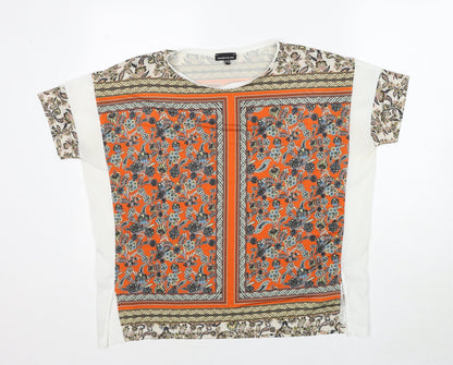 Womens UK Size 10 Warehouse Multicoloured Basic Blouse